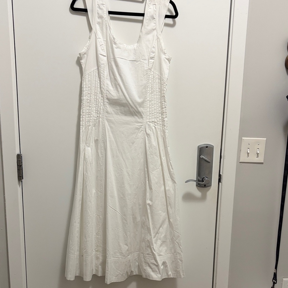 Anthropologie White Midi Tank Dress